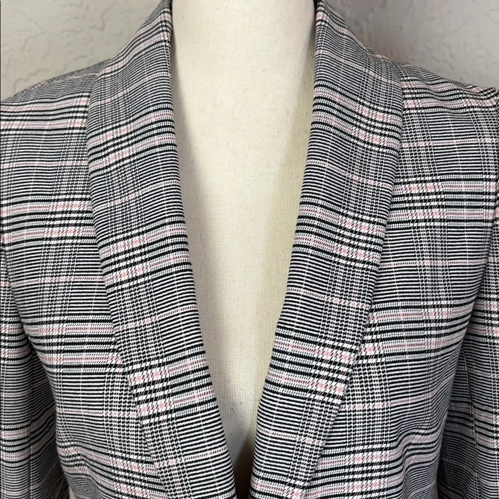 Ted Baker Kimm Ribbed Cuff Plaid Blazer